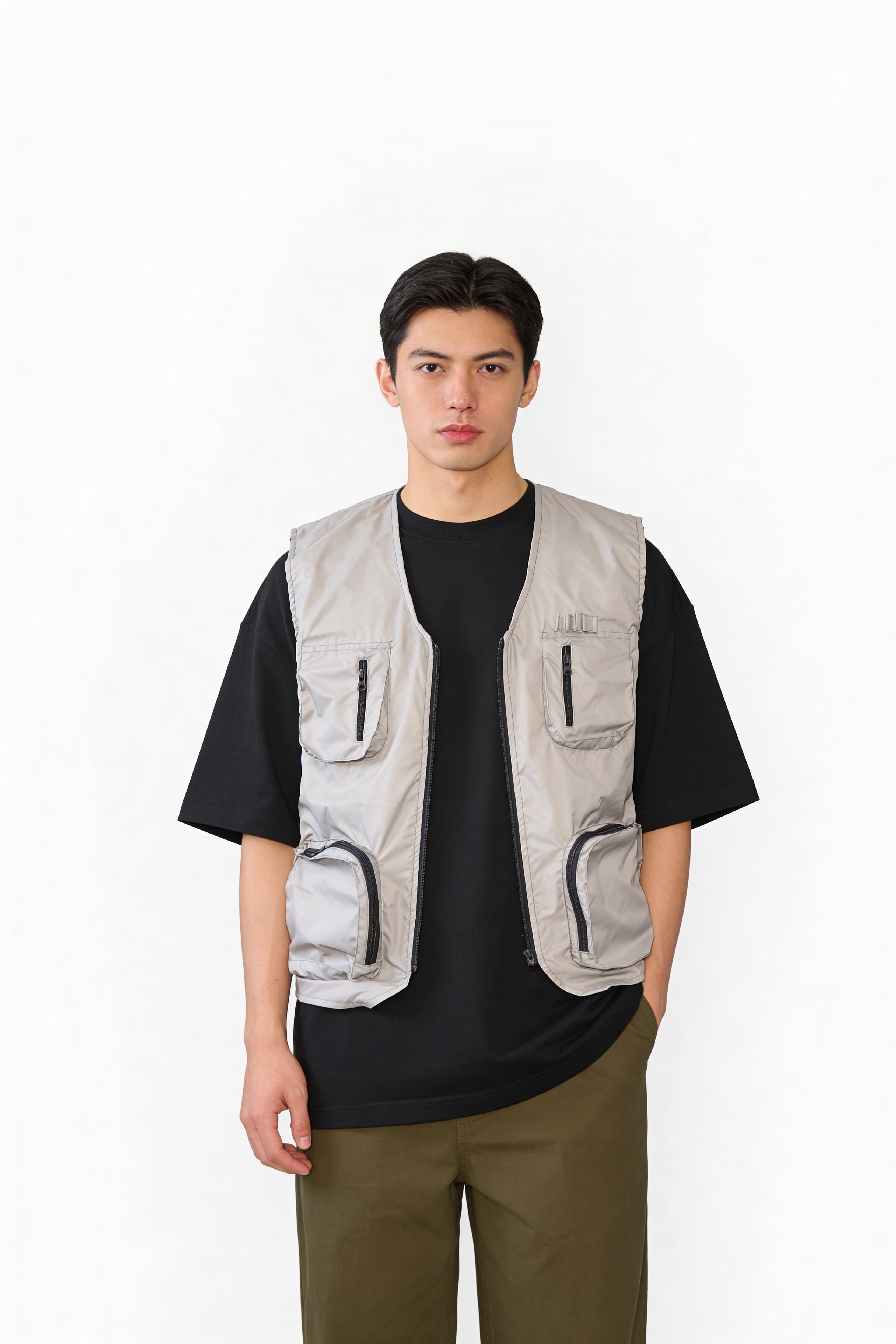 Ash Grey Utility Vest