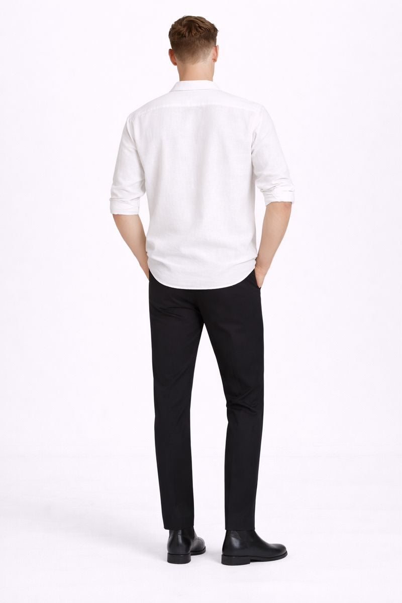 Ivory Ease Linen Shirt