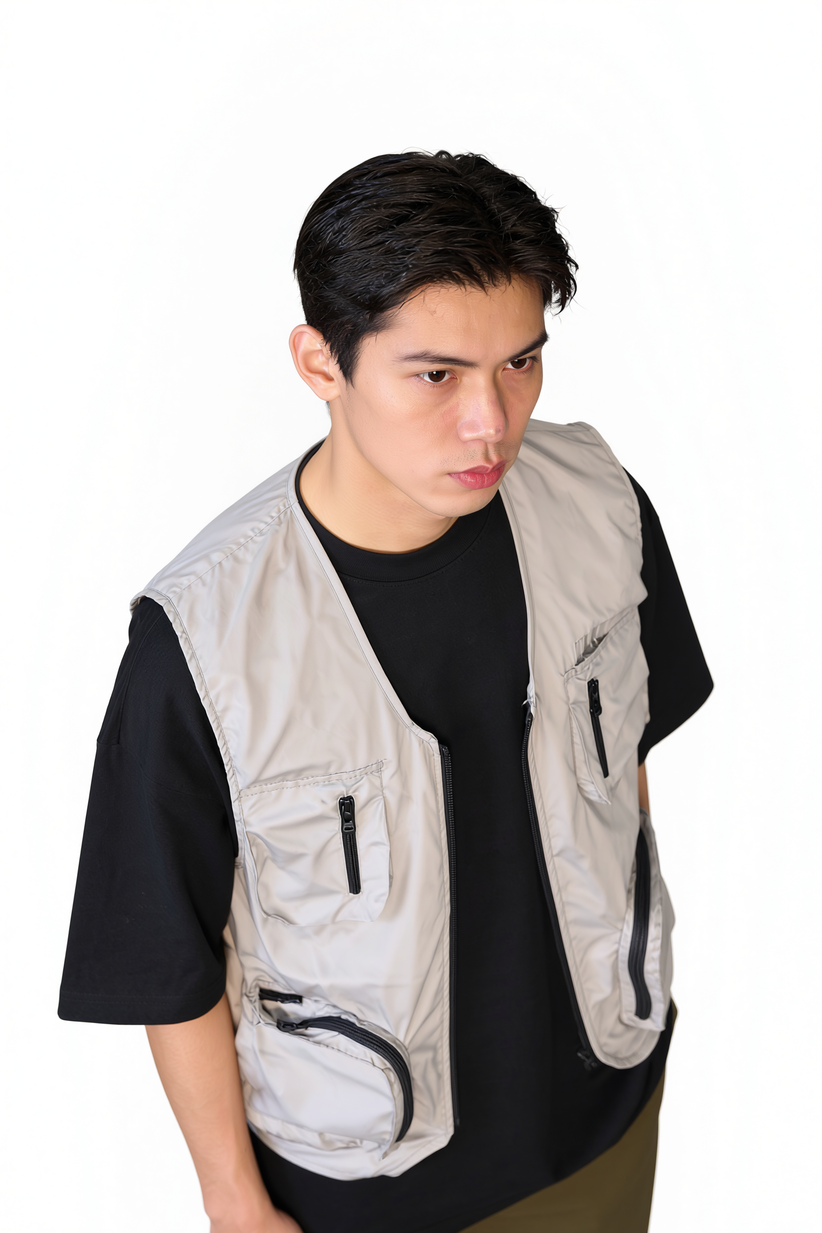 Ash Grey Utility Vest